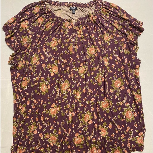 Chaps Women's Multi Color Top Shirt Size 3X - Picture 3 of 11